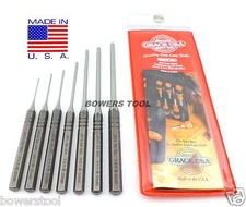 Grace Gunsmith Roll Spring Pin Punch Set 7pc Gun Care Machinist Made in USA