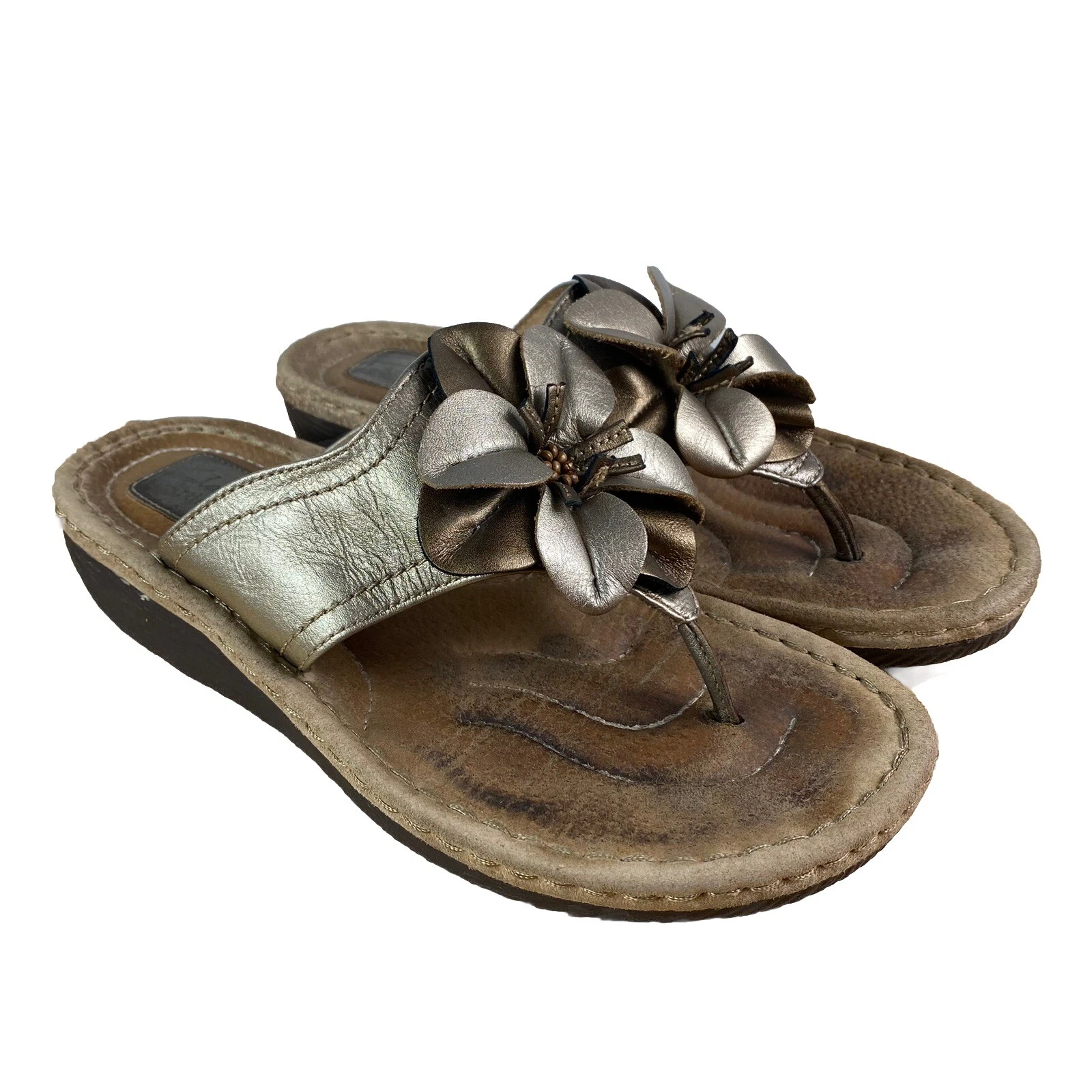 Infradito Clarks Artisan Latina Samba Slide Zeppa Donna 8 5 Fiore Metallizzato