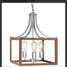 OUTPRIZE 3Light Pendant Light Fixtures 14in Farm