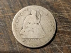 1853 Silver Seated Liberty Quarter - Circulated - Good Conditions