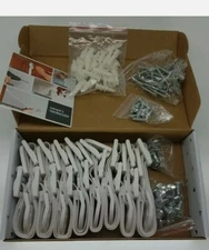 TV Safety & Anti-Tip Furniture Straps Set of 8 White Straps KIDDO HOUSE Hardware