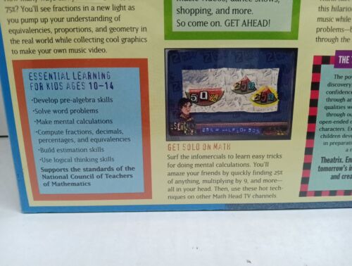 Math Heads By Theatrix PC MAC CD-ROM Ages 10-14 Vintage New - Picture 6 of 6
