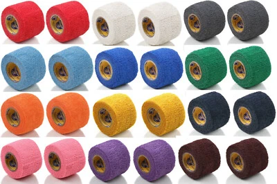Howies Hockey Power Grip Tape - 2 Rolls of 1.5"x5 Yard Grip Tape Various Colors
