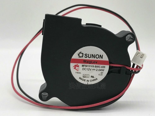 1 PCS SUNON Cooling Fan MF50151VX-B00C-A99 DC12V 2.04W 5015 5CM blower fan 2 pin - Picture 4 of 4