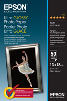 Epson C13S041944 Ultra Glossy Fotopapier 300G/Qm 13X18Cm - 50 Blatt