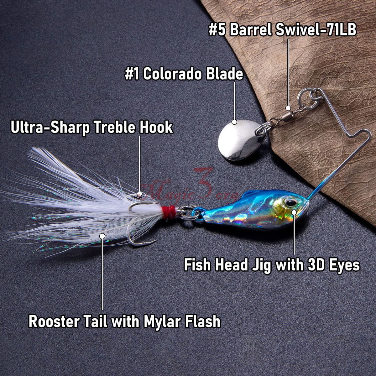 Bite Baits Swivel Head Jig Pack Spinnerbaits Fishing Lure