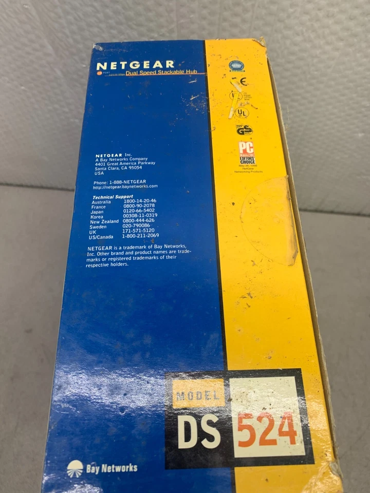 NEW IN BOX NETGEAR DUAL SPEED STACKABLE HUB DS524 - Image 4 of 4