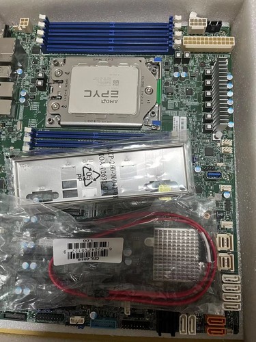 AMD EPYC 7402p+Supermicro H11SSL-nc 2.8GHz 24 core motherboard+ CPU - Picture 3 of 3