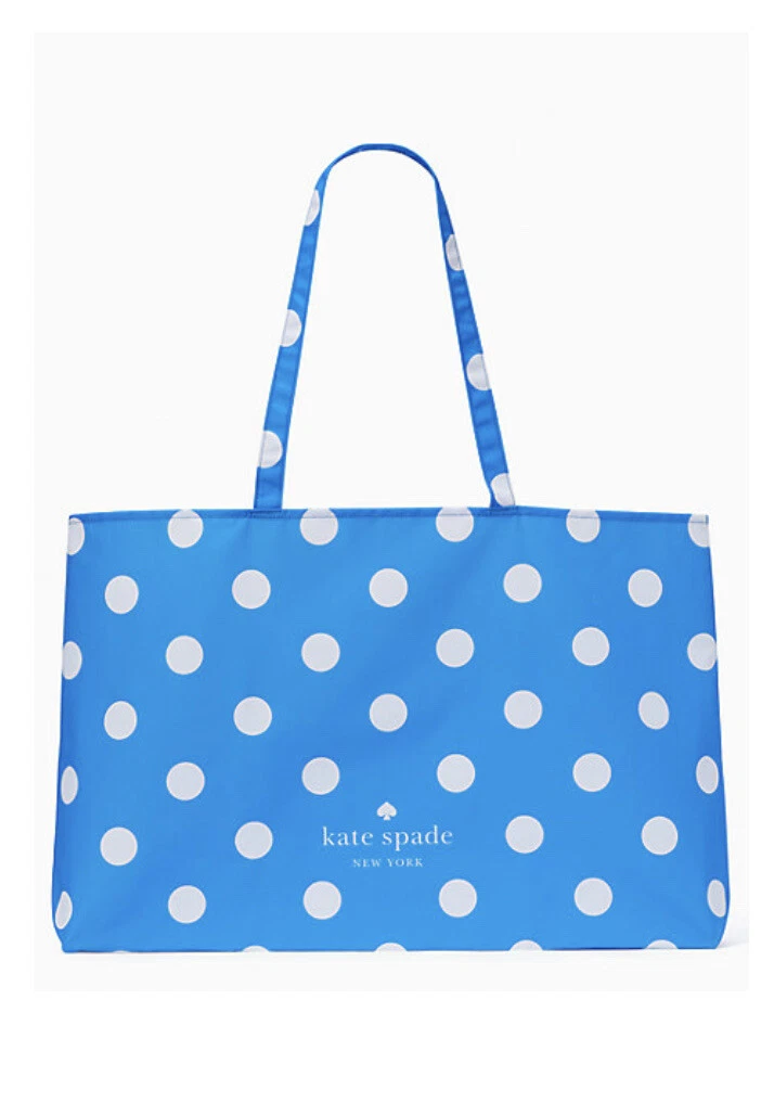 New Kate Spade Flower Monogram Coated Canvas Tote Natural with Pouch / Dust  bag | eBay