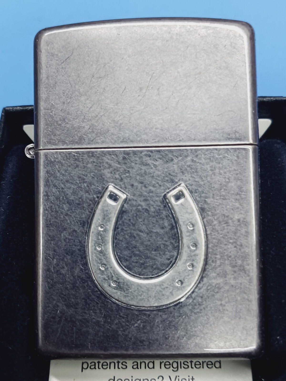 Zippo Horseshoe Gray Dusk 28498