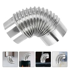 Metal Stove Chimney Elbow Pipe 90 Degree Stainless Steel Flue Vent Plated