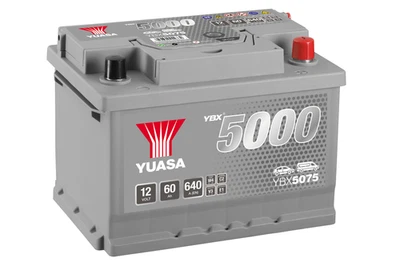 Batterie Yuasa YBX5075 conventionnelles Hautes performances 12 V 60 AH 640 AMPS - Photo 1/2