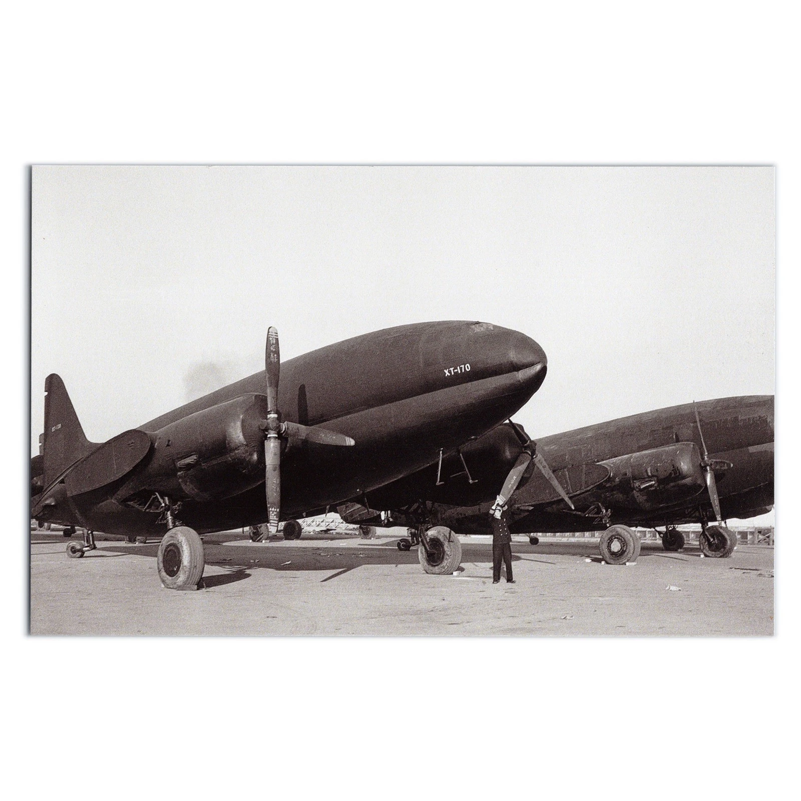 Postcard of Curtiss C-46 Commando Air Transport c1952 - Aviation Propeller Cargo