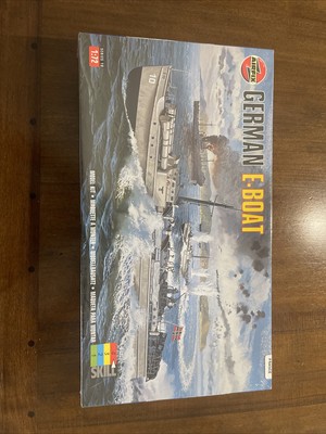 1979 Airfix 1/72 Series 10 German E-Boat Kriegsmarine Schnellboot Model Kit New