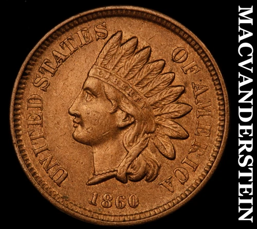 1860 Indian Head Cent- Round Bust- Semi Key High Grade No Reserve #J1129