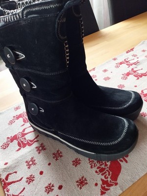 NEU Winterstiefel 41 Schneestiefel von MERREL Schwarz Leder