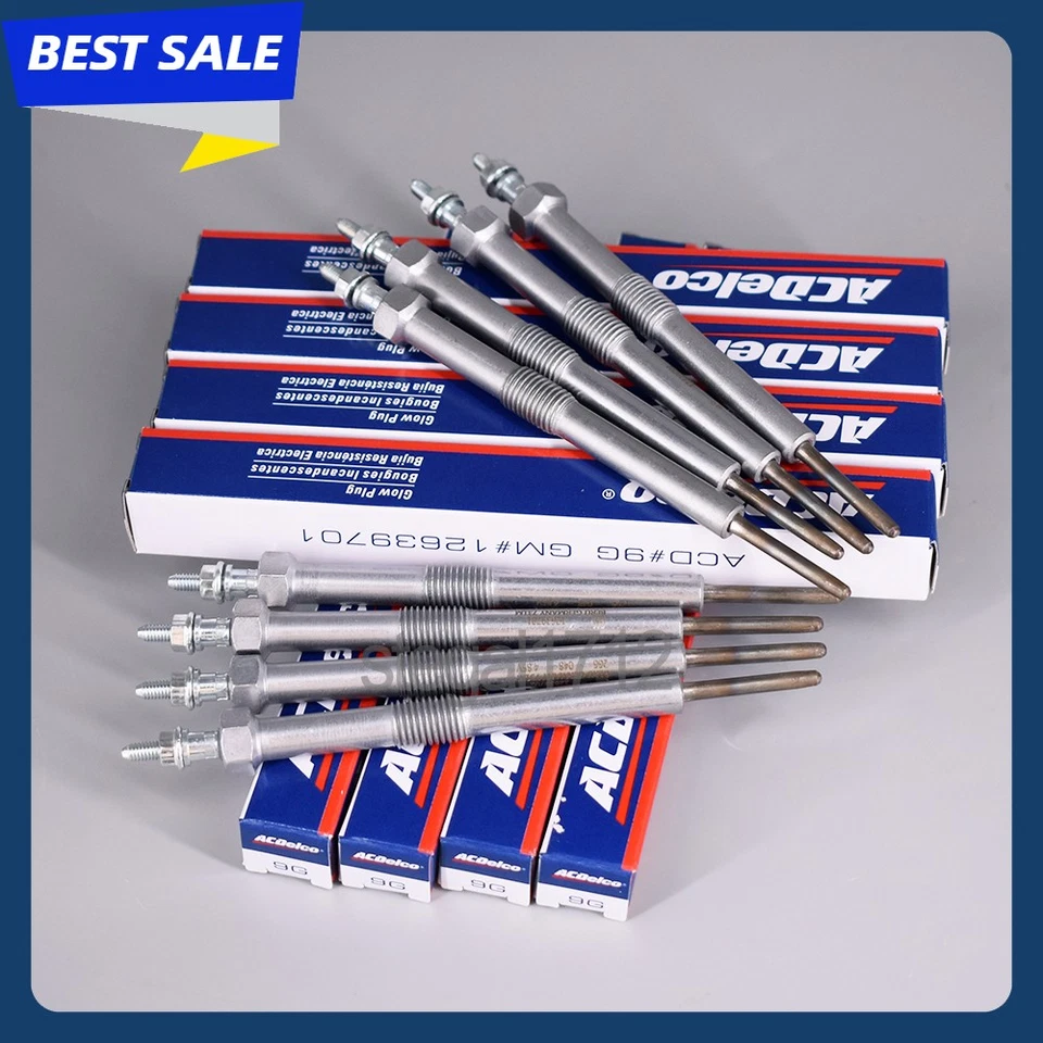 8Pcs OEM #9G 12639701 Glow Plugs for LMM LML LBZ Silverado Sierra Duramax 6.6L - Image 2 of 4