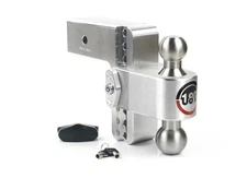 Weigh Safe LTB6-3 Turnover Ball 6" Drop Hitch w/3" Shank w/Dual Pin Lock