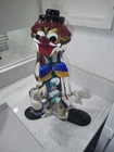 Vintage 15.5" Murano Clown Glass Figure Italian Hand Blown Art Gla