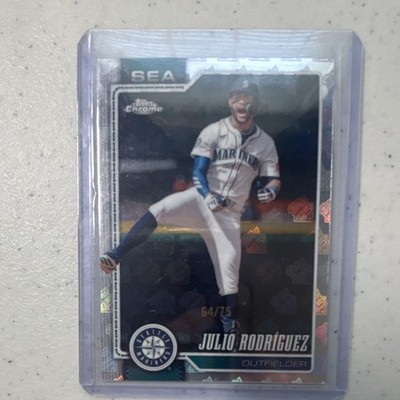 Topps Chrome 2026 Julio Rodríguez Seattle Mariners #149 Serial Numbered 64/75
