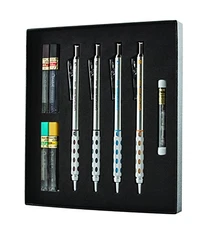 Pentel Arts GraphGear 1000 Premium Gift Set with Refill Leads & Erasers