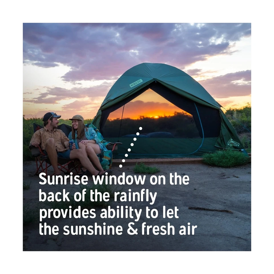 Tienda de campaña Kelty Daydreamer 4P + 6P, tela Blackout, luz interior difusa... Foto 4 de 4
