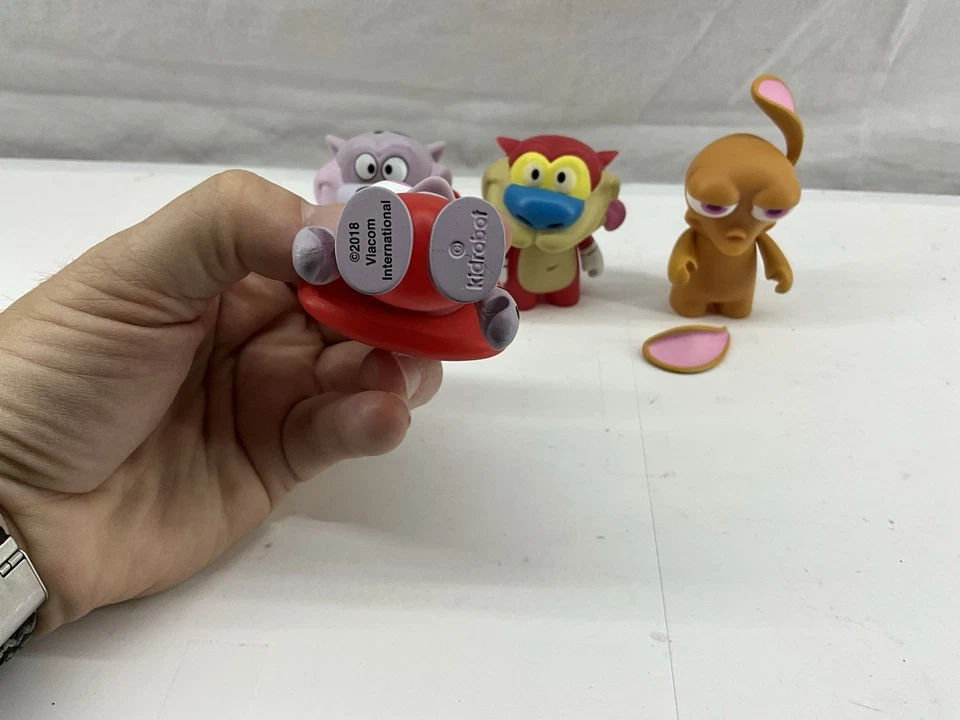 Kidrobot NICKELODEON ‘90’s Mini Series 3” Vinyl STIMPY Figs - Image 2 of 2