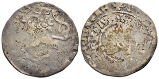 FITZ BÖHMEN WENZEL III PRAGER GROSCHEN KUTNA HORA 27mm 2 71g SILBER ±FIT344