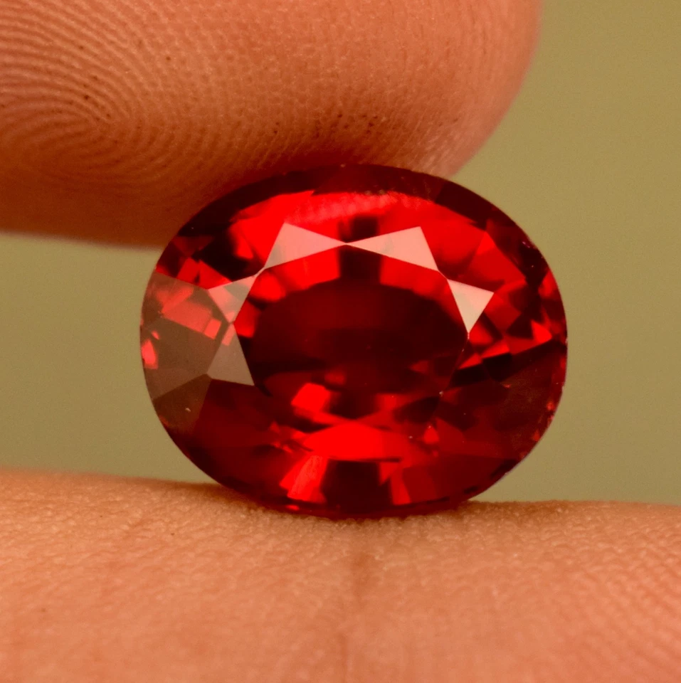 Natural Mozambique Red Ruby Certified Loose Gemstone 7.00 Oval Cut Loose Gem - Image 4 of 4