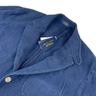 NEW Polo Ralph Lauren Men's 100% Cotton Canvas 3-Button Blazer Indigo Blue • 2XL
