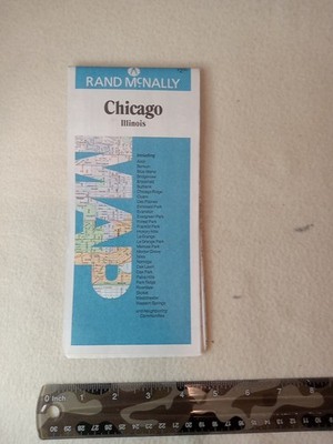 Rand McNally Chicago and Area folded Map of Chicago and Vicinity