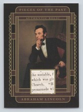 Pieces Of The Past 2025. Abraham Lincoln Relic Card #SR-AL. (POP08)