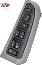 15883319 Master Power Window Switch & Gray Bezel Assembly with Folding Mirror Sw