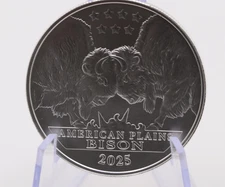 American Plains Bison 2025 Mesa Grande Sovereign Nation One Dollar 1-oz Silver