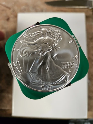 2021 Silver Eagle Roll (20) Coins CH/GEM BU .999 Tube of American Eagle Type 2