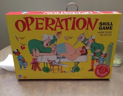 Operation Electronic Board Game With Cards for Kids Skill Game Ages 6 and Up NEW