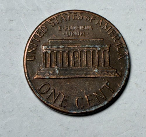 1985 Penny ohne Münzzeichen schwarz/braun Kaustrohhalm schön gealtert - Bild 4 von 6