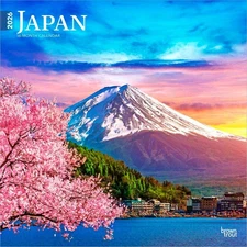 Japan | 2026 12x24" (Hanging) Monthly Square Wall Calendar | Plastic-Free
