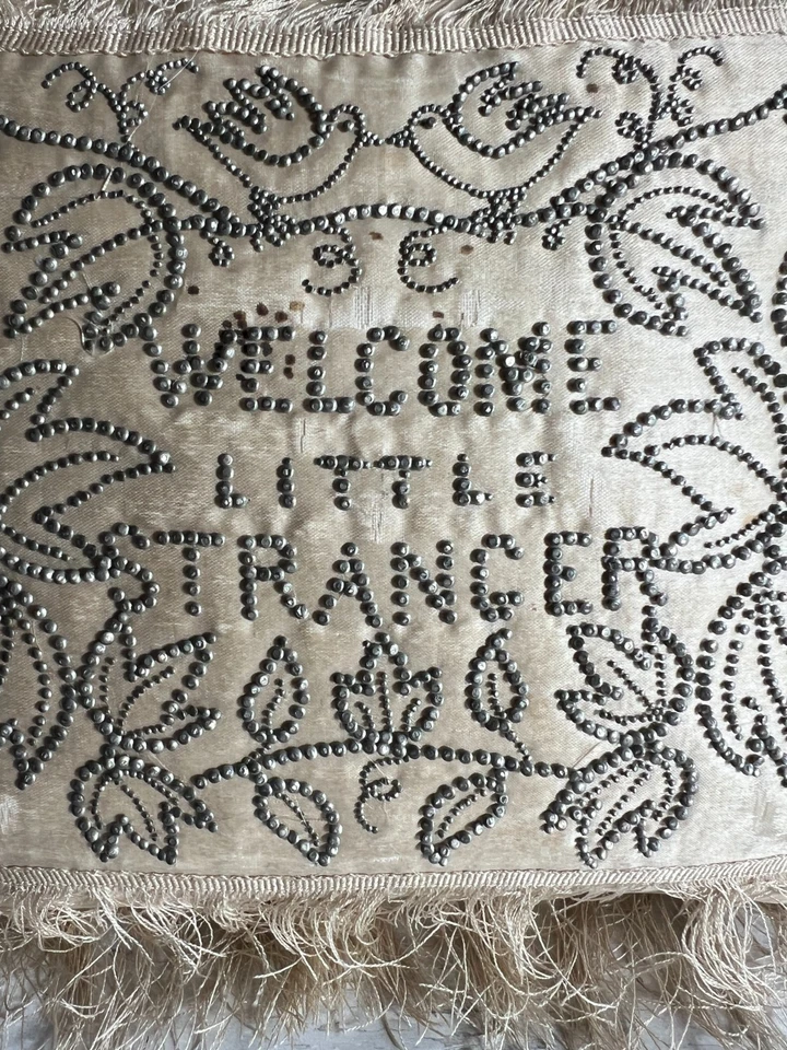 19th Century Georgian Silk Layette Pincushion English Birth Pillow Circa 1820 AF - Image 3 of 4