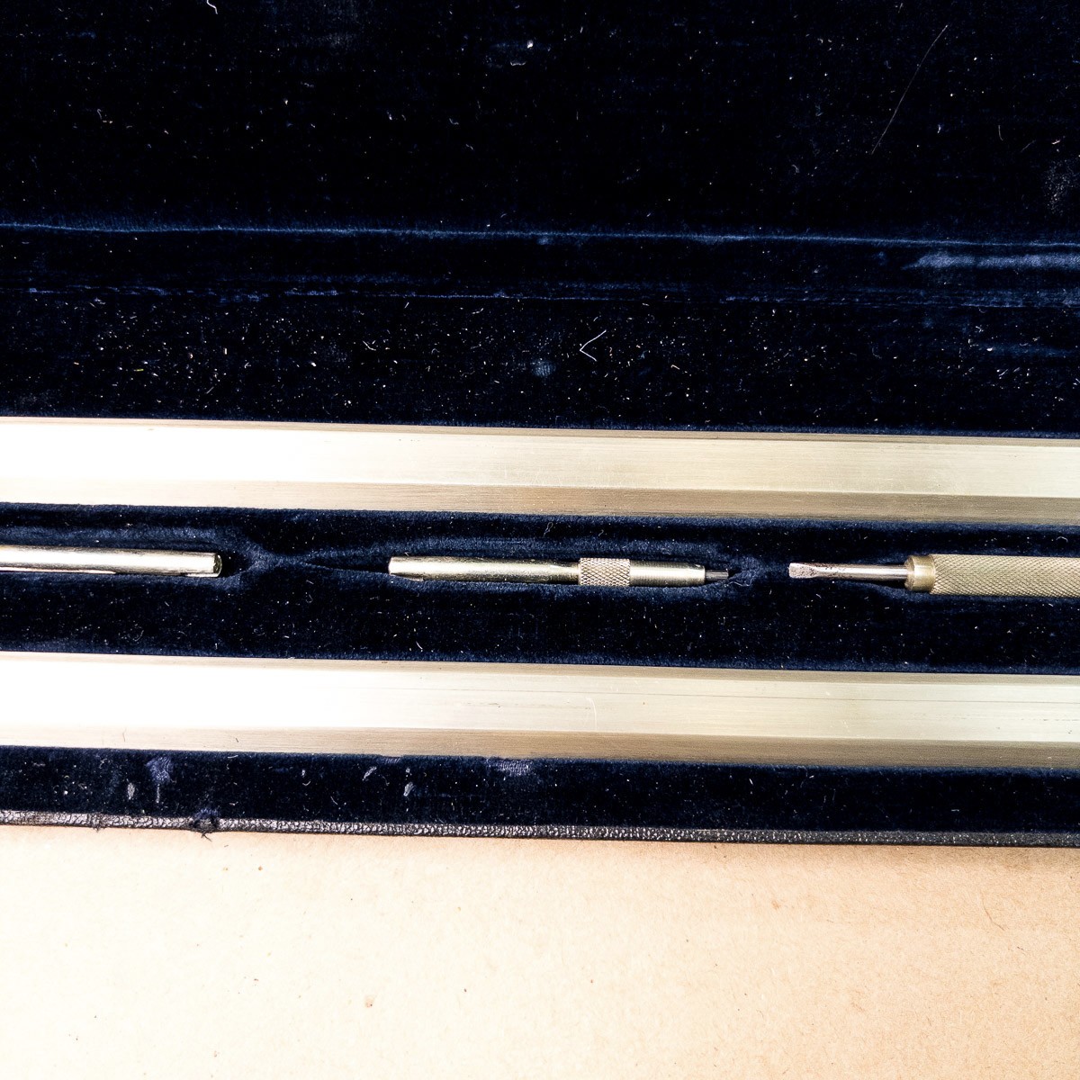 Rare 1910s Wichmann No. 1071 Beam Compass w/ Trammels in Case Vintage Draftsman