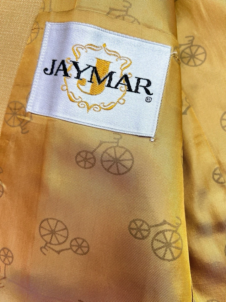 Blazer de Colección Jaymar Años 70 Traje de Ocio Chaqueta Talla 40 Disco Dorado Mostaza Foto 4 de 4
