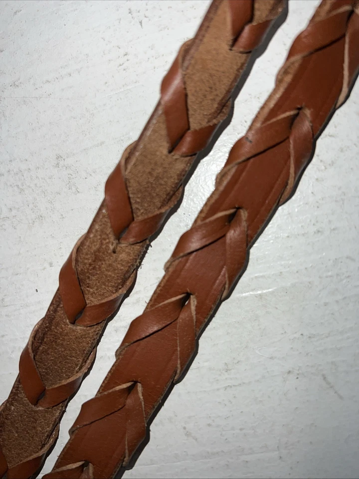 New Tough 1 Leather Brown Square Raised English Bridle And Reins #20-7556 Y-34 - Image 4 of 4