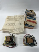 Lot of 2 Stancor TP-3 Power Supply Transformers w/ Boxes & Manual – Untested