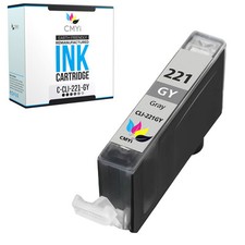 1PK CLI-221 Gray Ink Cartridge for Canon PIXMA MP640 PIXMA MP980 PIXMA MP990