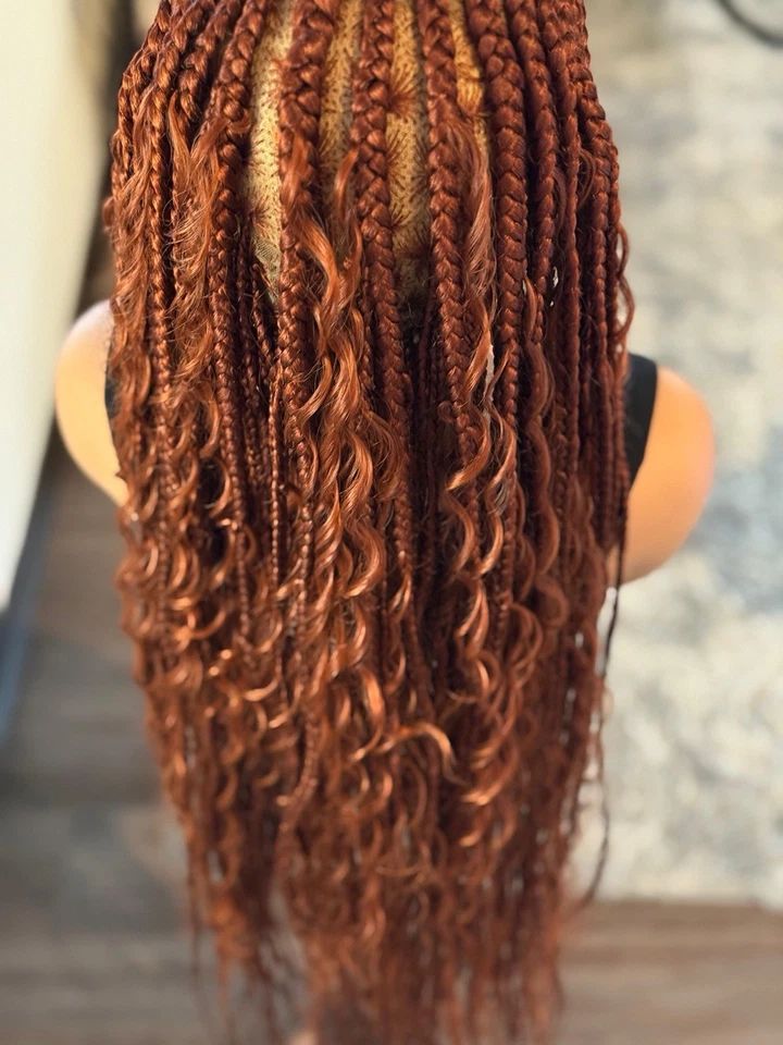 Ready To Ship Next Day, (free Shipping). Full Lace Boho Braided Wig - Image 3 of 4