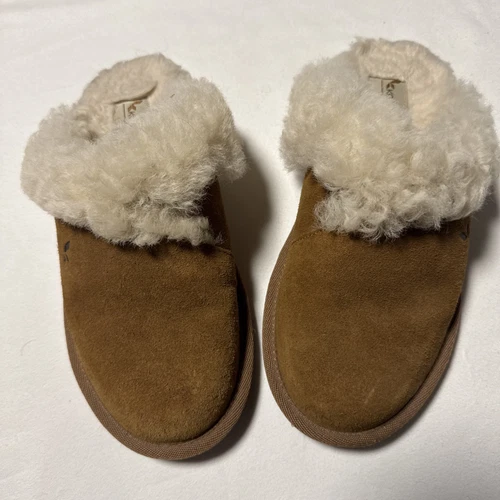 Ciabatta Koolaburra By UGG Milo Scuff donna taglia 6 marrone scamosciata slip on calda