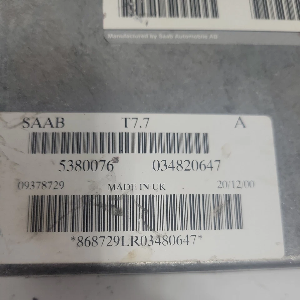 Unidad de módulo de motor ECU 5167242 5380076 SAAB con enchufe OE Foto 3 de 4