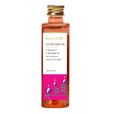 Auravedic Ultra Skin Oil With Vitamin E & Roseship For Glowing Skin 100ml