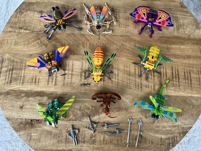 Masterbotix V World Bandai Winged Bots Insects Tomagoras Vintage Toy Lot *READ*