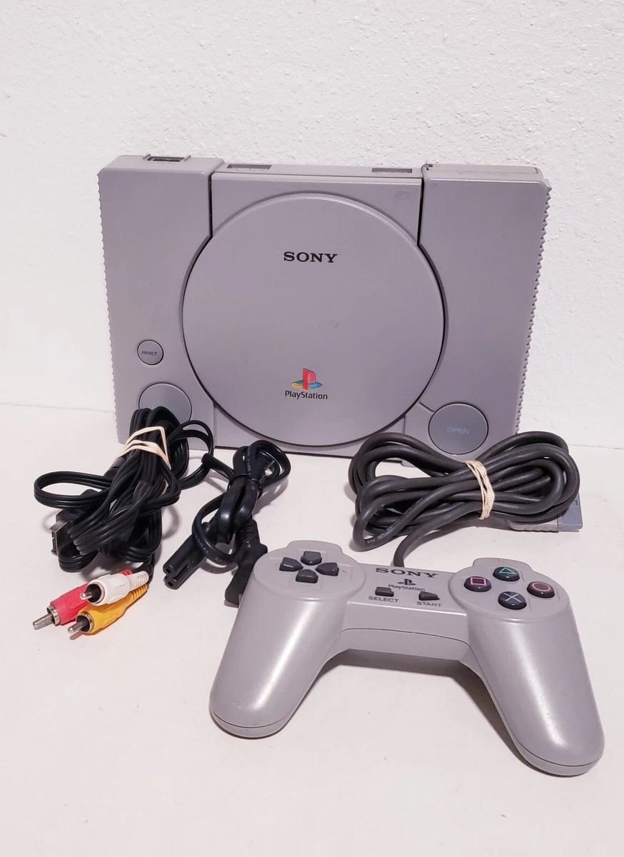 Sony Playstation 1 PS1 Console with Cables & Original Controller